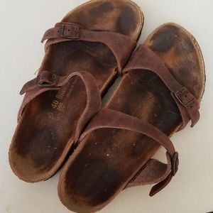 birkenstock oil rubbed leather 2 strap
